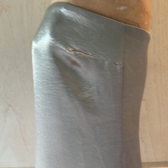 Anthropologie Sachin & Babi Stella Strapless Hammered Back-Slit Gown Mos… - Picture 9 of 16